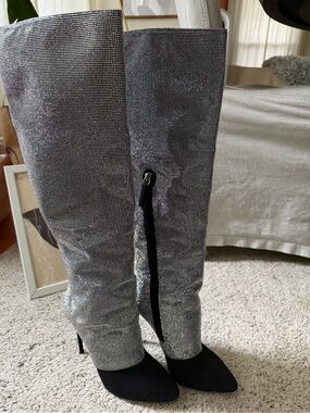 Giuseppe Zanotti Embellished Suede over -the-Knee Boots